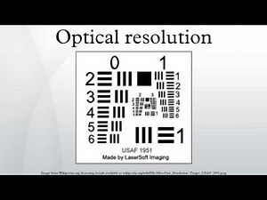 Optical resolution