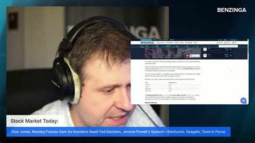 Stock market today: Dow Jones, Nasdaq futures gain as investors await Fed decision, Jerome Powell's speech—Starbucks, Seagate, Tesla in focus