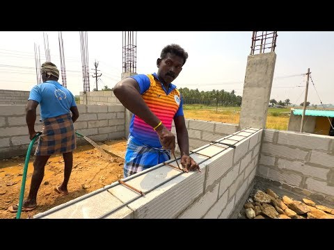 Amazing Construction in wedding hall Sill Plate Construction of ACC Block Wall Technology