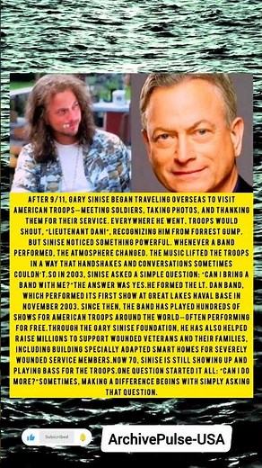 Gary Sinise’s 23-Year Mission to Honor American Troops 🇺🇸 | The Story Behind the Lt. Dan Band