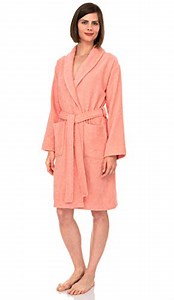 Watch TowelSelections Women's Robe, Turkish Cotton Short Terry Bathrobe on Amazon Live