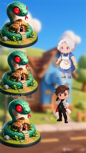 Grandma’s chasing me so I’m chillin’ in a snake house 😂🐍