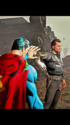 The Day Superman DIED... 💀 T-1000 vs Man of Steel (MK1 Mod) #mk1 #superman