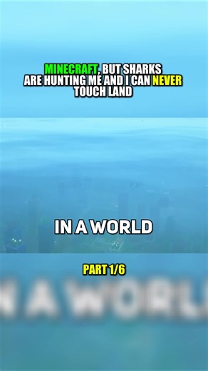Minecraft Challenge: Avoiding Sharks in Part 1