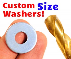How to Enlarge a Washer (No Drill Press Needed!)