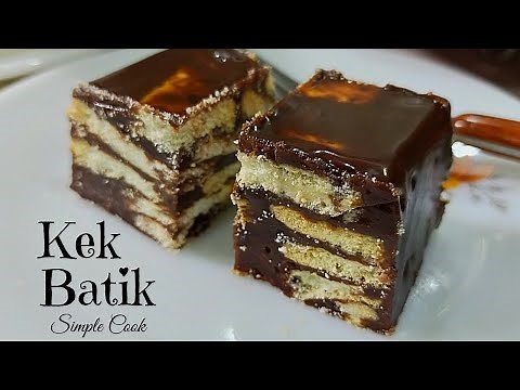 CARA BUAT KEK BATIK MILO YANG SENANG | 4 BAHAN JE