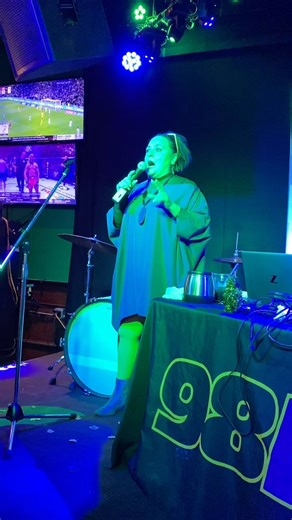 2.5K views · 43 reactions | Special thanks to one of our esteemed traffic reporters, Mary Anne Perry, for providing us with some standup on this jam-packed morning! | Justin, Scott and Spiegel on 98 Rock | Facebook