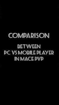 PC VS MOBILE PLAYER | WHO IS BEST IN MACE PVP 🤔🤔 #minecraft #SHORTS ‪@yashgamingmg7024‬ .