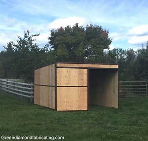 Horse Loafing Sheds