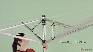 Brabantia Topspinner Rotary Washing Line with Metal Ground Spike - 40 m