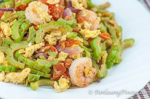 Ginisang Ampalaya with Shrimp (Sauteed Bitter Gourd)