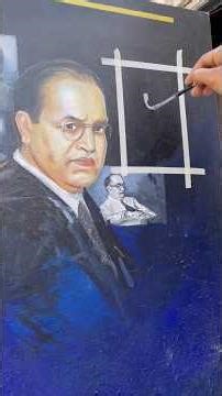• 20 Days, 20 Portraits: Tribute to Dr. B.R. Ambedkar | Art Challenge 🎨💙 #indianartist #indiaart