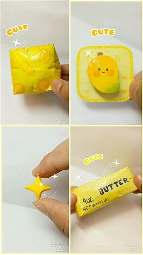 Cute yellow paper DIYs you'll want to make 💛✨ #DIY #shorts