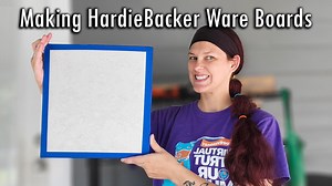 How to Make Ware Boards of HardieBacker for Pottery