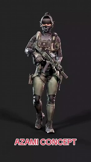 New Azami Concept Art by Dr. Wolflow | Rainbow Six Siege