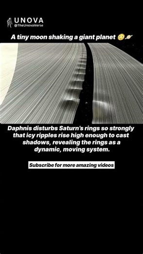 A Moon So Small… Yet It Shapes Saturn’s Rings 🤯🪐