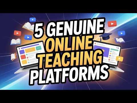 5 Genuine ONLINE TEACHING Platforms | Online Teaching From Home