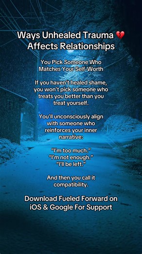 You are not alone! Link in bio ⬆️ Download Fueled Forward for 24/7 mental health support, tools and resources! You matter! #mentalhealth #hope #love #trauma #depression