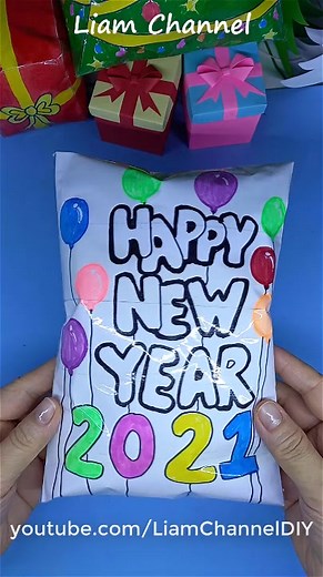 How to Make Paper Squishy New Year Card | DIY Tutorial 2021