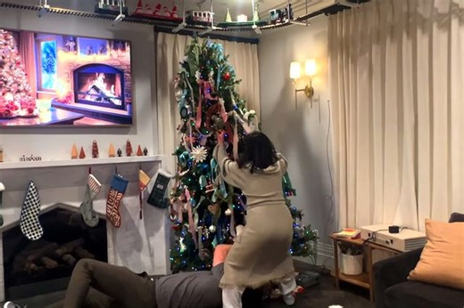 Drew Scott's Christmas Tree Almost 'Collapsed' with Him Under It, But His Wife Linda 'Saved My Life': WATCH