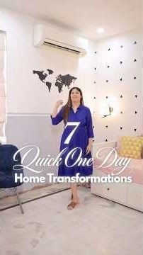 7 Quick One Day Home Makeovers to Transformations! #homedecor #transformyourhome #roommakeover