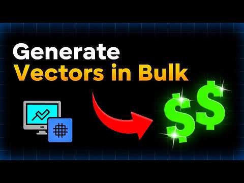 Generate Unlimited Vectors in Minutes (Bulk Vector Method for Passive Income)