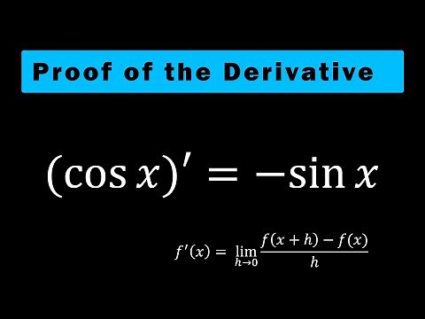 Proof of the derivative of cosx: A Step-by-Step Proof and Explanation