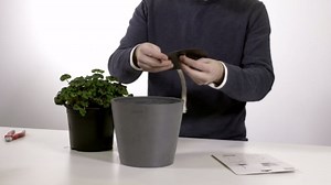 Ecopots Rotterdam Square Indoor Plant Self Watering System for Rotterdam 12" Planter