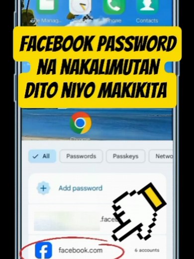 Paano Makita ang Nakalimutang Facebook Password