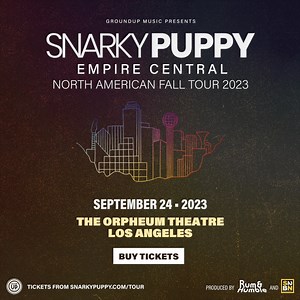 312 reactions · 21 shares | Don't miss Snarky Puppy at The Orpheum Theatre in Los Angeles on September 24 | Snarky Puppy | Facebook