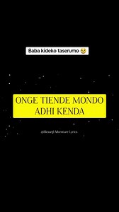 Nyalo bedo niwinjo maber: wacho gi tang'o mag kionge