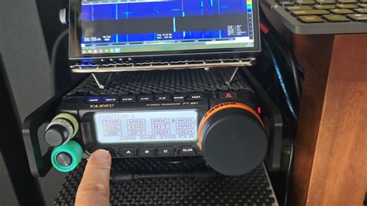 FT891 N1mm语音模式 快捷键控制录音发射/电台监听开关测试