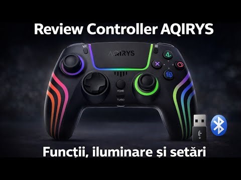 AQIRYS THEMIS Gamepad – Setări ASCUNSE, iluminare RGB & Bluetooth | Tutorial complet