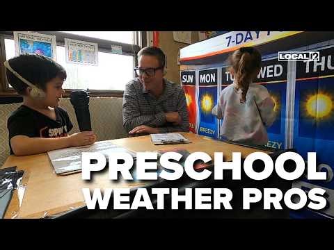 Preschoolers in Ohio build mini 'Local 12' studio to learn weather, confidence