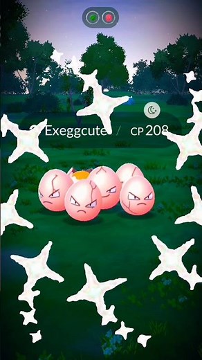 Shiny Surprise! Wild Exeggcute Encounter #pokemongo