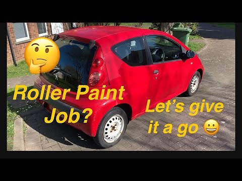 Painting a car with Hammerite and a Roller