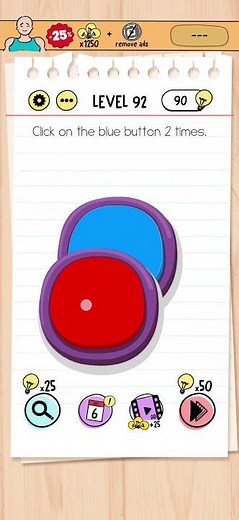 Brain Test Level 92 Solution & Walkthrough | Tricky Puzzles (Android & iOS Shorts)