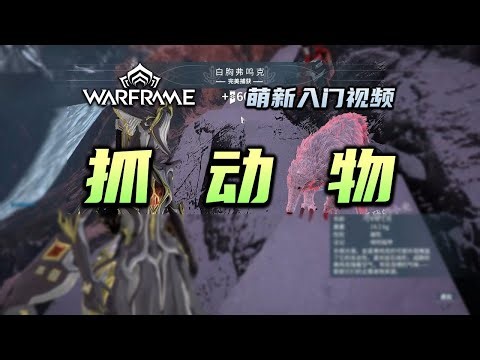 3分钟教会你抓动物，warframe（星际战甲国际服）萌新入门视频：抓动物，保育活动，完美捕获