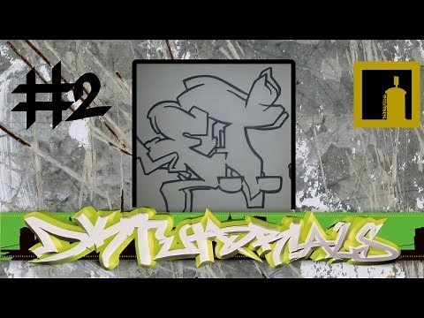 Wildstyle Graffiti Tutorial - E.T. - The Alien (2/6) - Outlining graffiti wildstyle letters