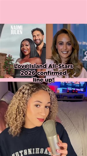 Love island all stars 2026 confirmed line up! #loveisland #whattowatch #loveislanduk #loveislandallstars #naomijulien
