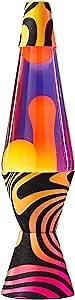 Lava® Lamp - 14.5'' Groovy Gradient Flocked Base - The Original Motion Light - Yellow Wax and Purple Liquid - Item #2015