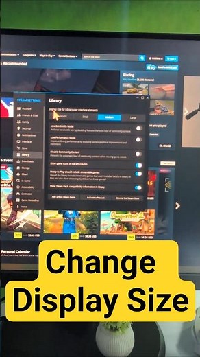 Steam Change Display Size #Steam #SteamSettings #DisplaySize #SteamTutorial #PCGaming #Gaming