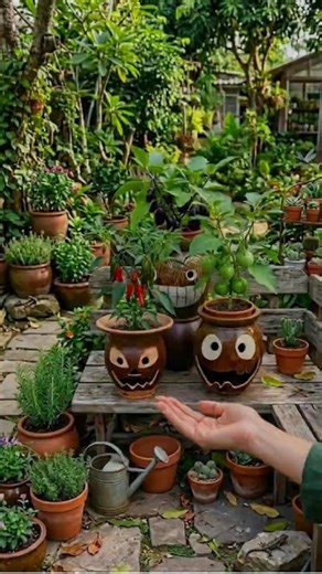 Turning Old Ceramic Jars Into Beautiful Garden Planters! 🌱 DIY Upcycle Garden Hack #farminglife