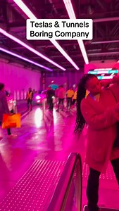 Teslas in a Tunnel. Las Vegas runs smoothly during the busiest time of the year with CES with 35k rides per day and 140k attendees. #fyp #viral #theboringcompany #tesla #tunnels | Tesla Owners of Silicon Valley