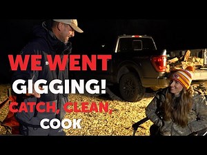Gigging the BEST Fish I Have Ever Eaten! (Catch, Clean Cook)
