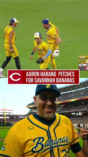Reds Legend Aaron Harang Back on the Mound in Cincinnati for Savannah Bananas!
