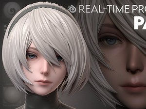 Blender 4.0！制作《尼尔机械纪元》2B小姐姐模型05！_哔哩哔哩_bilibili