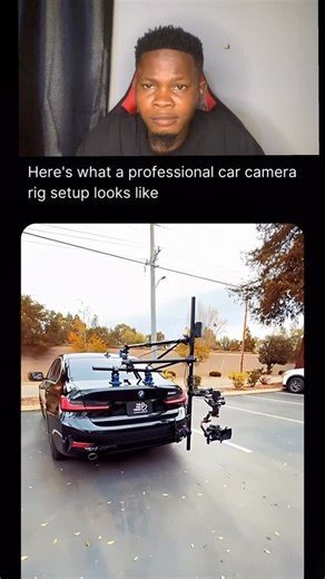 Ezeneme Christian on Instagram: "Thoughts? 🤔 A car rig setup using suction cups is a popular method for capturing cinematic car footage, especially for shots from the rear of the vehicle. This setup typically involves attaching a boom or pole to the car using strong suction cups, with a camera mounted at the end. The rig allows for stable, dynamic shots while the car is in motion, creating a sense of speed and movement without endangering the camera operator. Suction cup mounts offer flexibilit