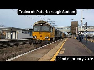 Trains at Peterborough Station (22/02/2025) ft:‪@addison_on_pawz‬