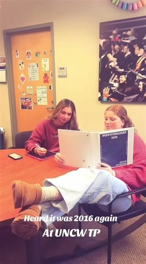 Bringing back 2016 in the TP Office!! #UNCW #2016throwback